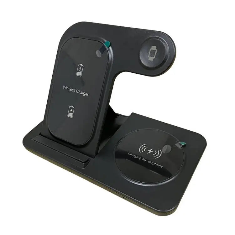 30W 3-in-1 LED Wireless Charger | Foldable Fast Charging Stand