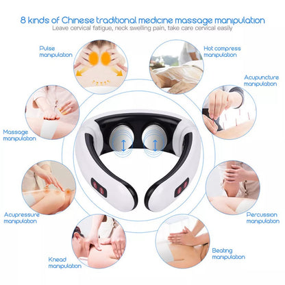 Electric Neck Massager Magnetic Pulse Therapy Relax