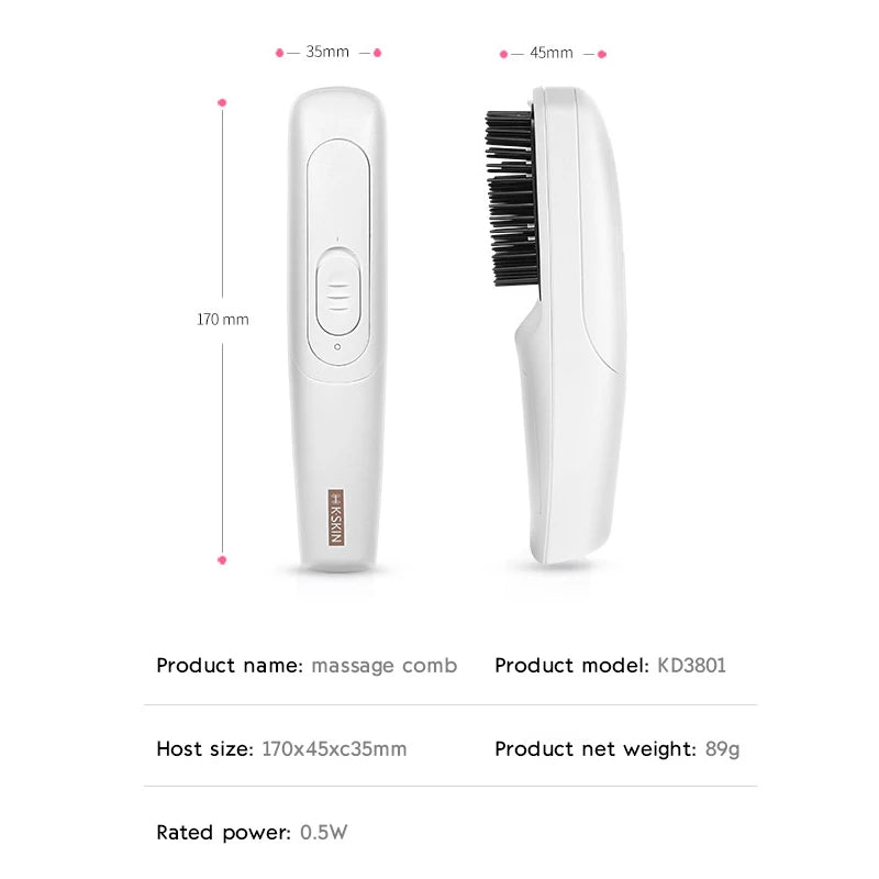 K.Skin Red Light Therapy Massage Comb Anti Hair Loss Therapy