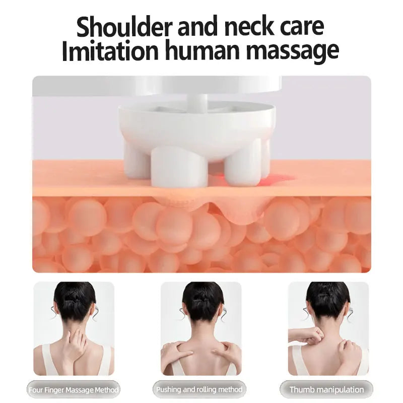 Electric Neck Massager Multifunctional Shoulder Kneading Heating Massager