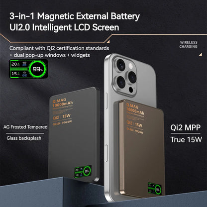 3-in-1 Magnetic Wireless Power Bank | 15W Fast Charging Portable
