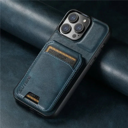 Luxury Wallet Phone Case Card Holder Leather Magnetic Pocket Cover