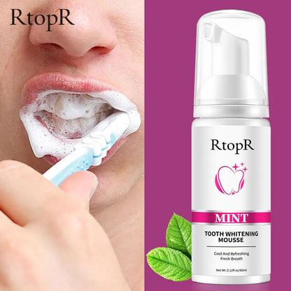 Teeth Whitening Oral Hygiene Whitening Mousse Tooth Stain Removal Dental Care Dental Products Oral Health Teeth Cleaning Beauty Essentials Toothpaste Whitening Stain Removal Dental Cosmetics Bright Smile Dental Hygiene Beauty Care