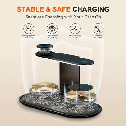 4-in-1 Magnetic Wireless Charger | 18W Fast Charging Station