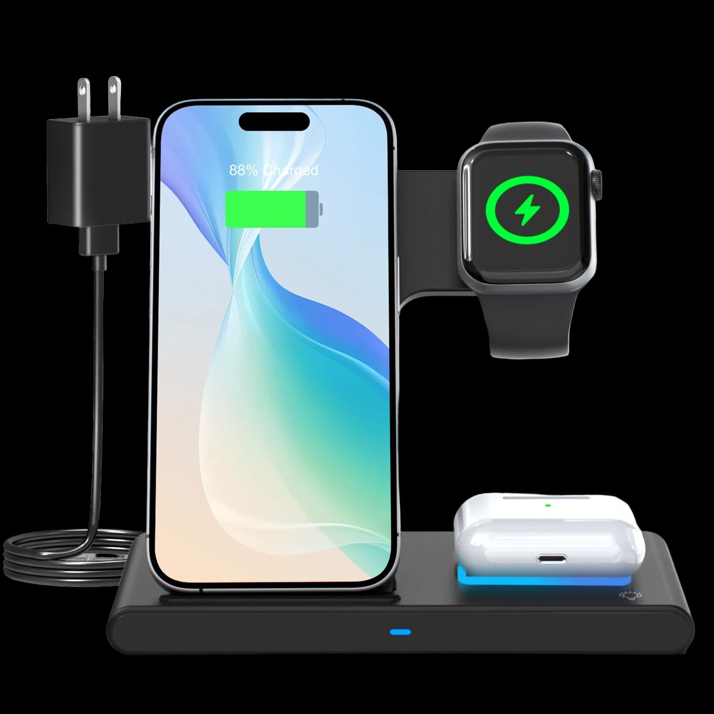 3-in-1 Magnetic Wireless Charger | 18W Foldable Fast Charging Pad