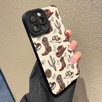 Western Denim Element Case for iPhone 17–13 Pro Max | Stylish Cover