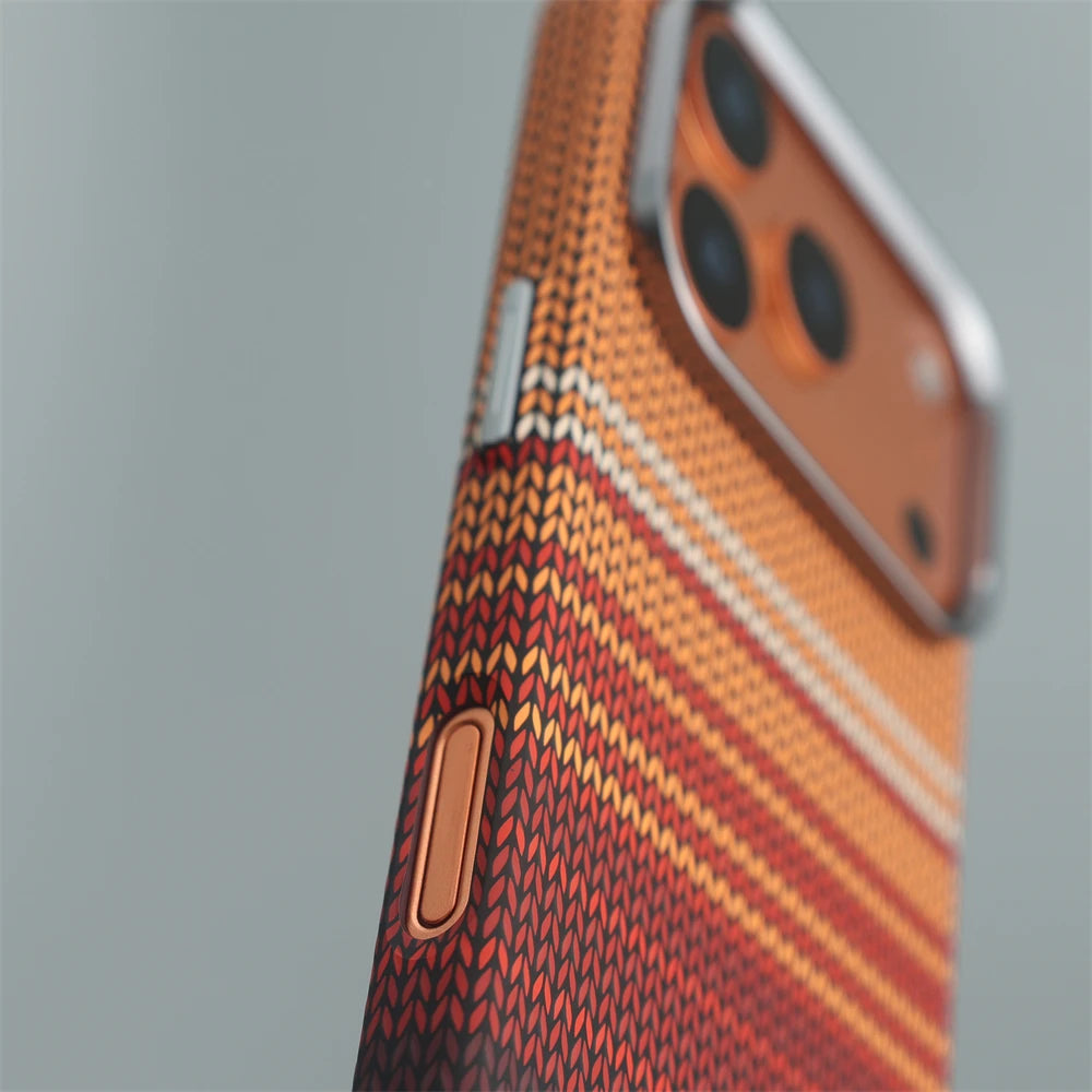 Carbon Fiber MagSafe Case for iPhone 17–13 Pro Max | Alloy Lens Cover