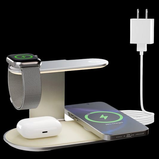 4-in-1 Magnetic Wireless Charger | 18W Fast Charging Station