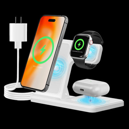 3-in-1 Magnetic Wireless Charger | 18W Foldable Fast Charging Station
