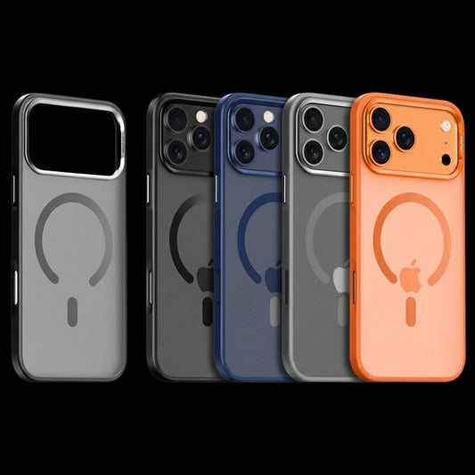 Luxury MagSafe Case | Matte Alloy Lens Frame for iPhone 17 Series
