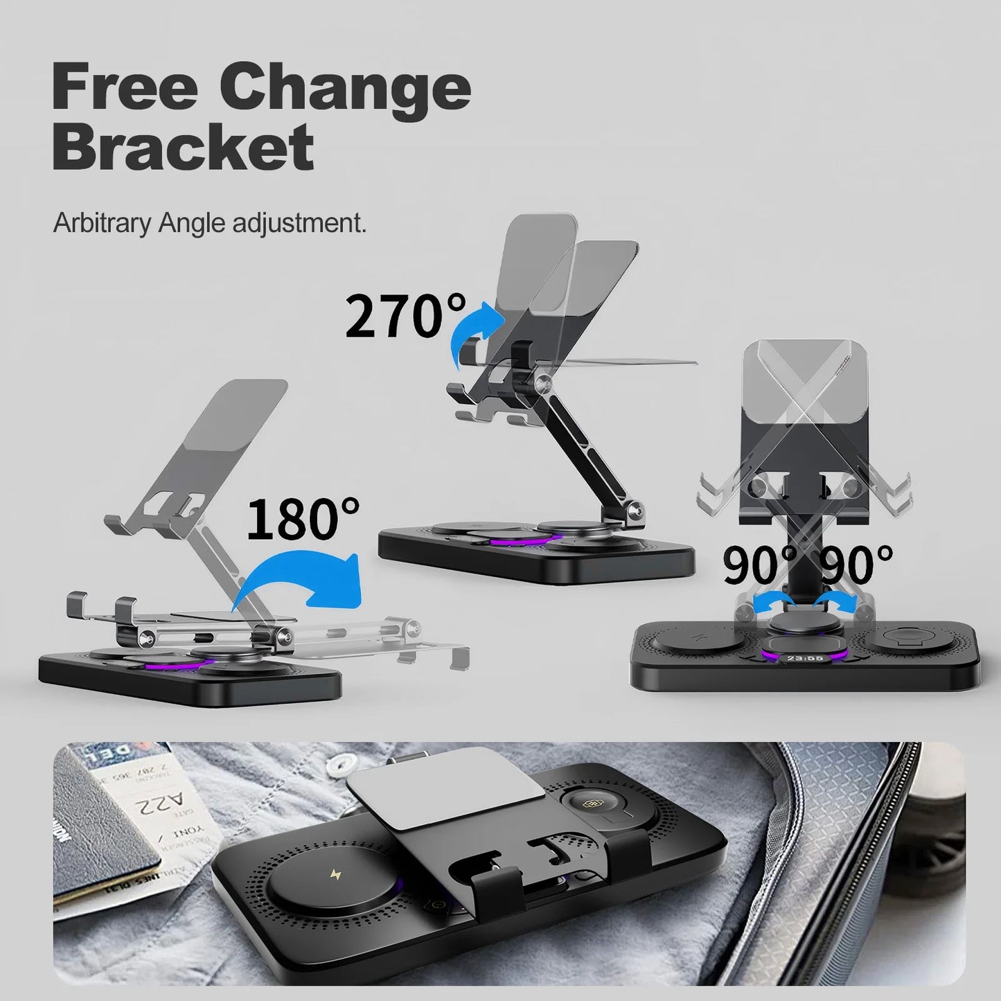 7-in-1 Wireless Charger Station | Fast Charging for Multiple Devices