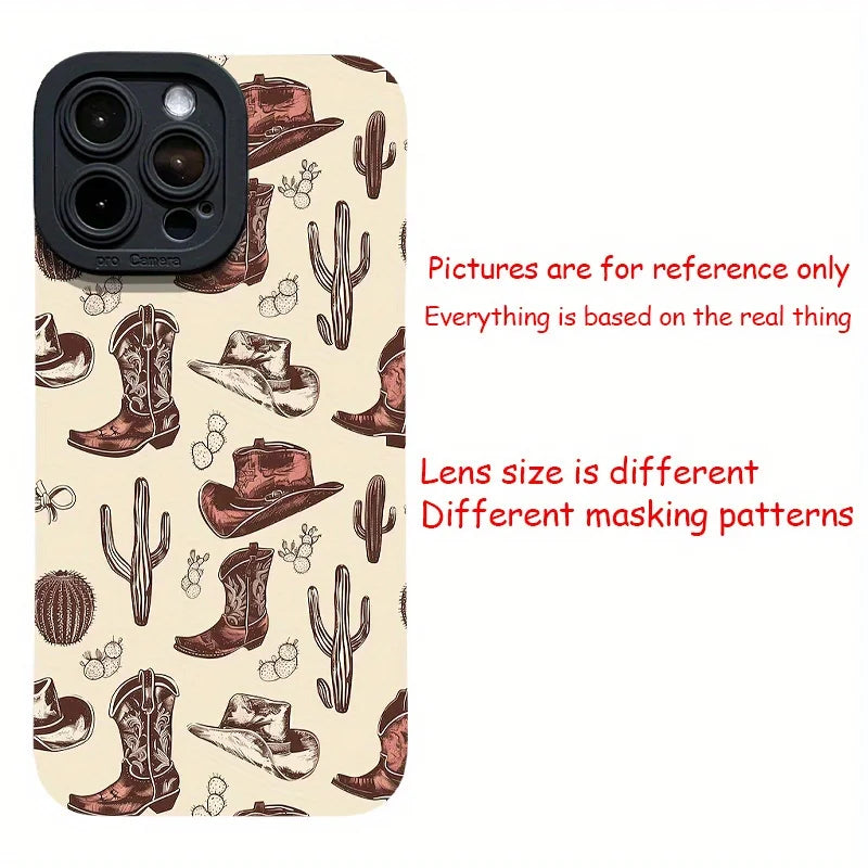 Western Denim Element Case for iPhone 17–13 Pro Max | Stylish Cover