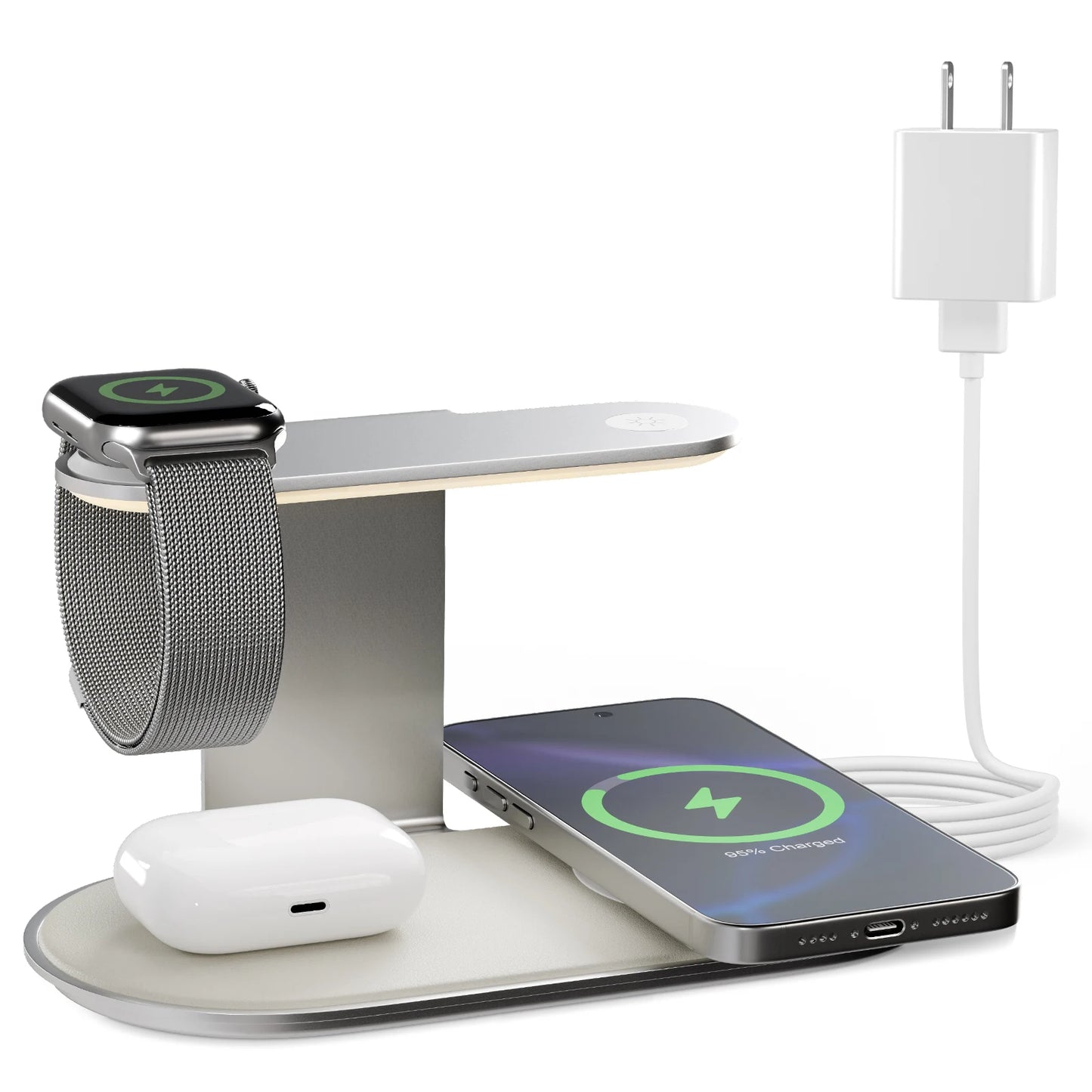 4-in-1 Magnetic Wireless Charger | 18W Fast Charging Station
