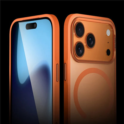 Luxury MagSafe Case | Matte Alloy Lens Frame for iPhone 17 Series