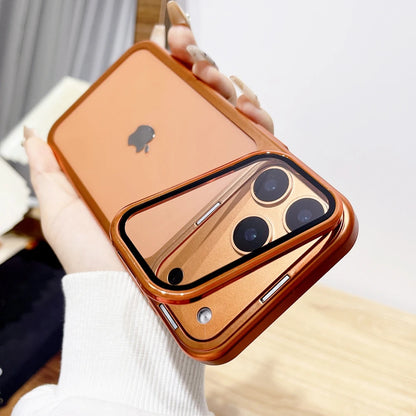 Luxury Flip Stand Case | Transparent Armor Cover for iPhone 17 Pro Max