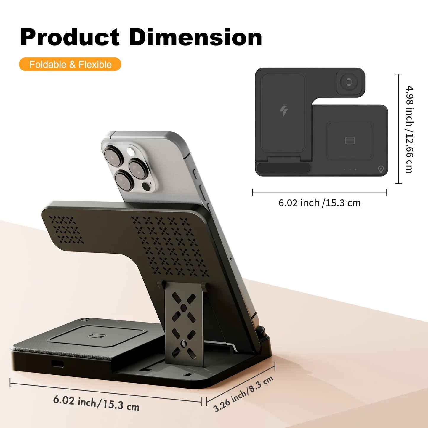 3-in-1 Magnetic Wireless Charger | 18W Foldable Fast Charging Station